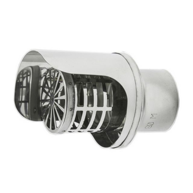 TERMINALE PELLET INOX Diam. 100