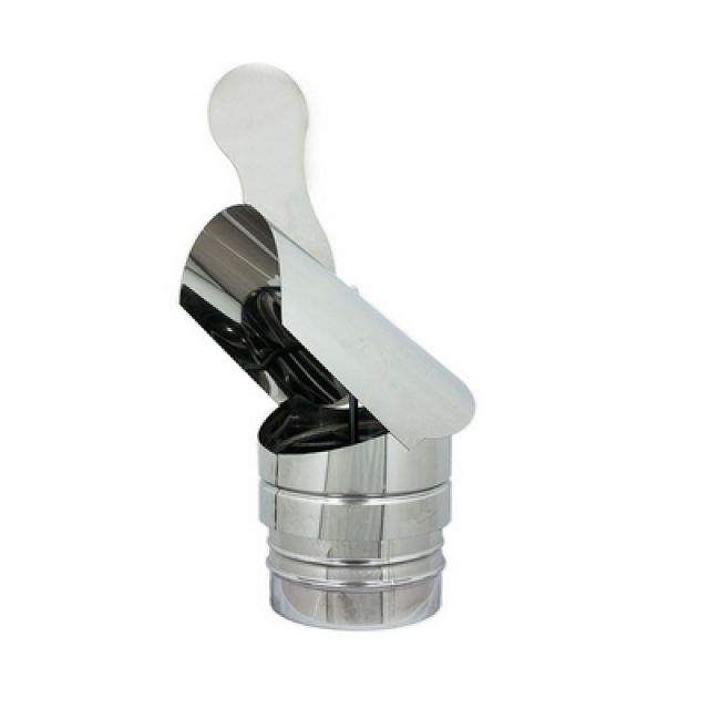 TERMINALE GALLO TONDO INOX Diam. 200