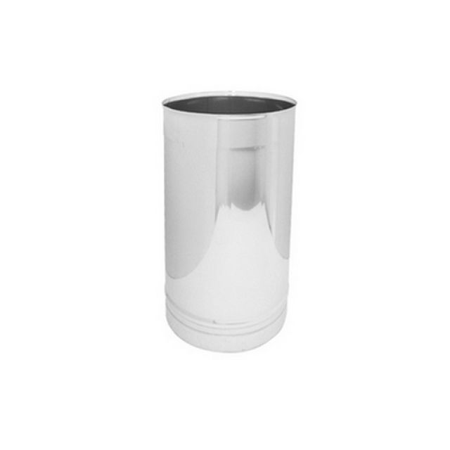 CANNA FUMARIA IN ACCIAIO 316L - ELEMENTO LINEARE DA MT 0.25 Diam. 100