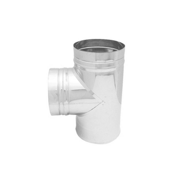 TEE IN ACCIAIO 316L A 90° PER CANNE FUMARIE Diam. 250