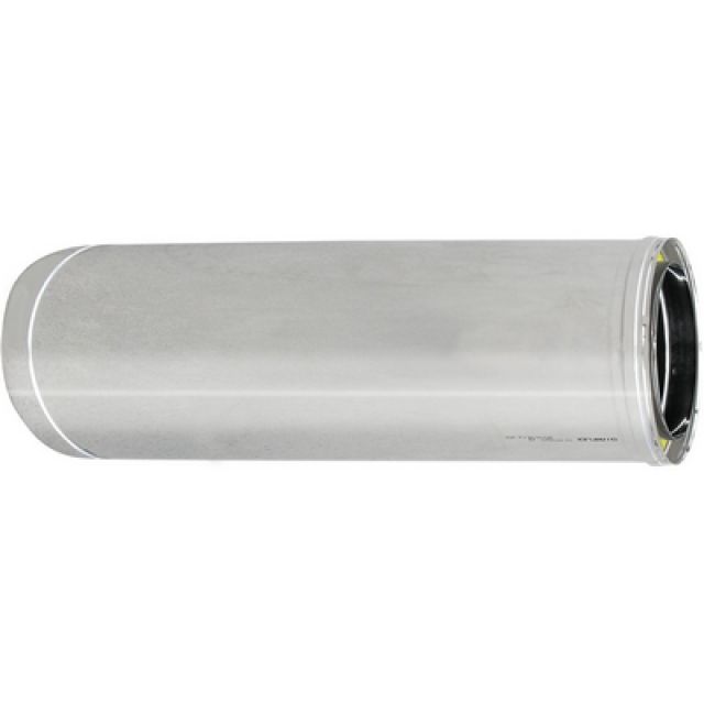 TUBO ACCIAIO INOX 316L DOPPIA PARETE MT 1 D. Int. 130 - D. Est. 180