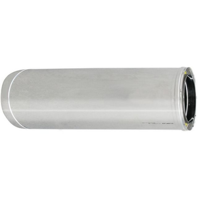 TUBO ACCIAIO INOX 316L DOPPIA PARETE MT 0.50 D. Int. 80 - D. Est. 130