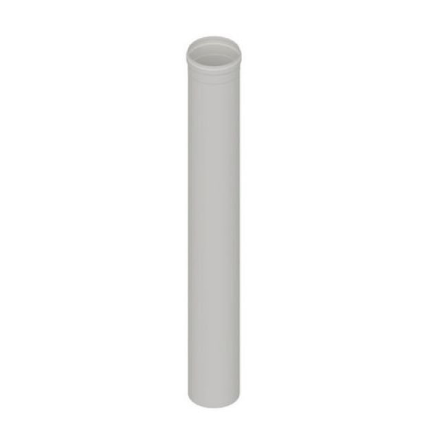 ELEMENTO DIRITTO IN ACCIAIO AISI 304L MT 0,50 PER CAPPE Diam. 130 Bianco
