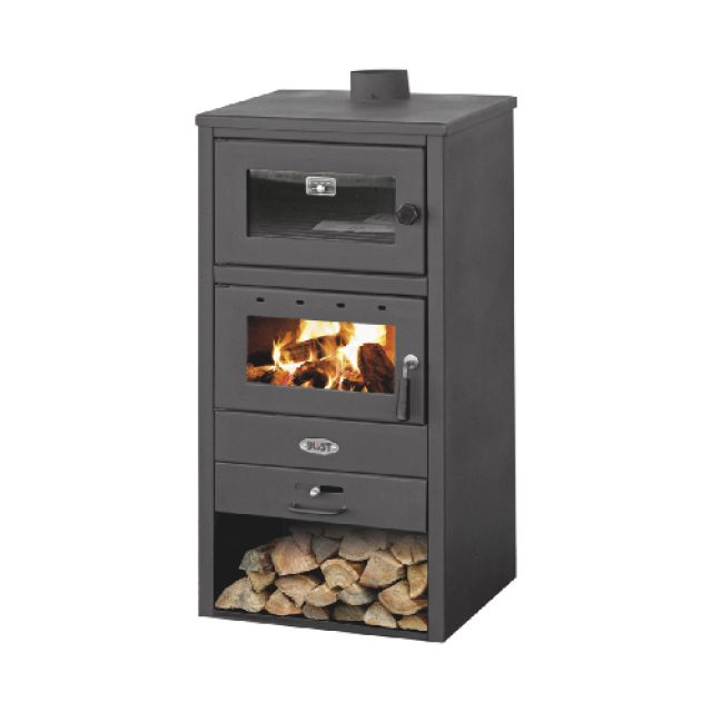 STUFA A LEGNA CON FORNO GIORGIA 10-12 KW Nera