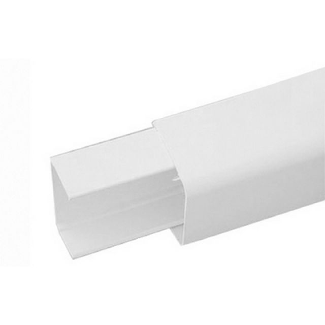 CANALINA PVC CON BASE E COPERCHIO PER IMPIANTI DI CLIMATIZZAZIONE mm. 70 x 55 L. mt. 2
