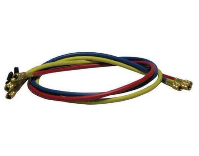 TUBO FLESSIBILE FRUSTA 1500 MM ATTACCHI IN LINEA CON VALVOLA A SFERA 5 Giallo
