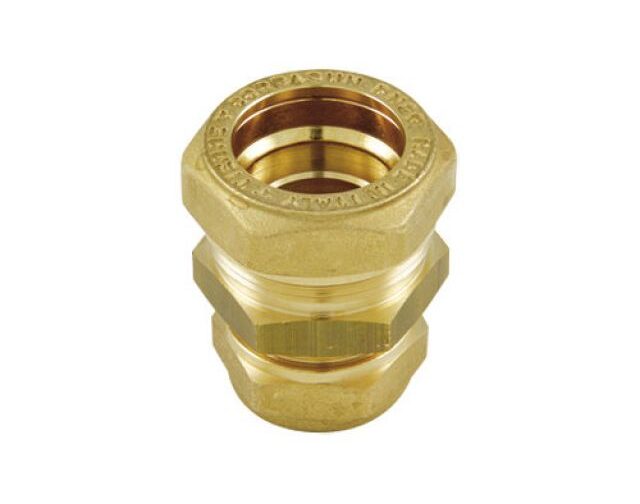 RACCORDO DIRITTO DOPPIO INOX RAME DN 12 x 16 (Cu)