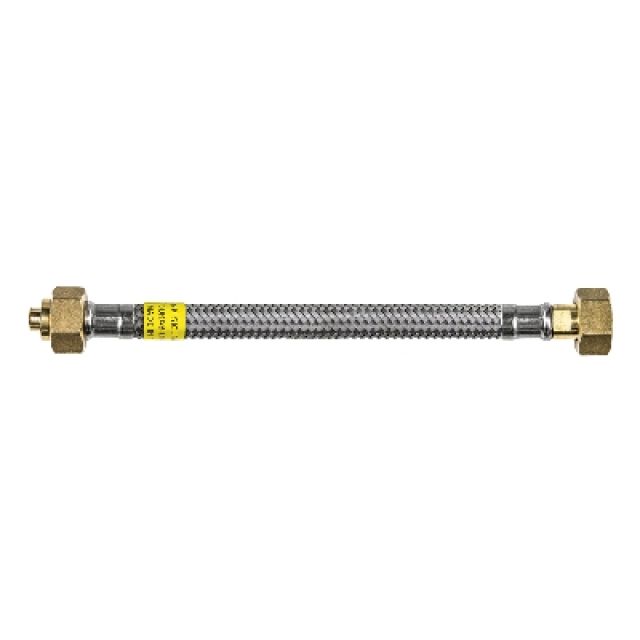 FLESSIBILE PER GAS TRECCIA INOX SICURGAS NG DN8 500 mm