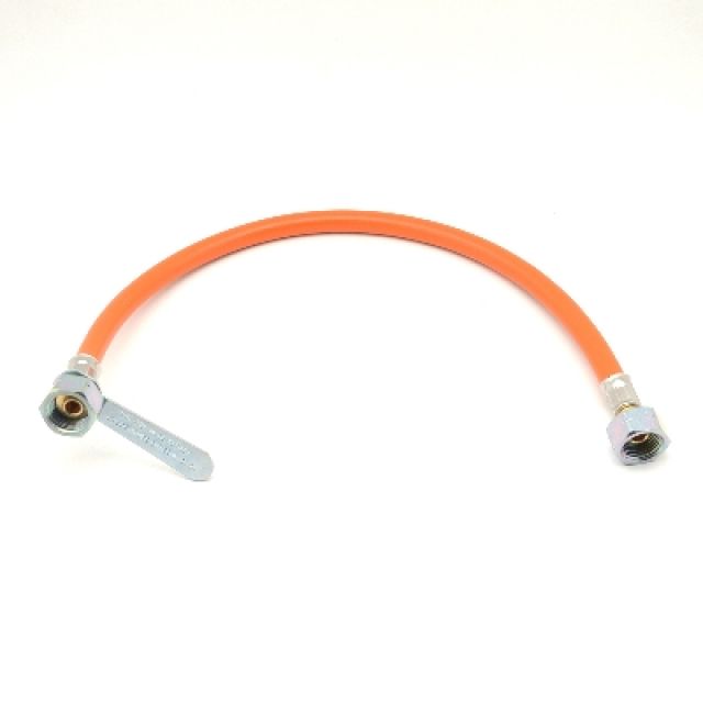 FLESSIBILE GAS FF IN GOMMA CON CHIAVETTA cm 200
