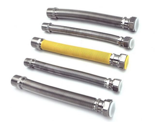 KIT 5 PZ FLESSIBILI INOX ESTENSIBILI PER CALDAIE A GAS mm 220/420