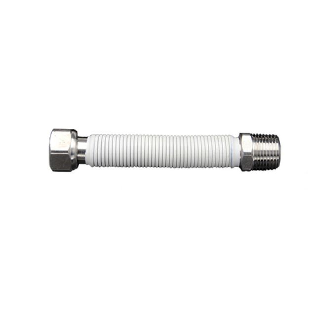 FLESSIBILE ESTENSIBILE RIVESTITO PER ALLACCIAMENTO ACQUA CALDAIE A GAS mm 130/220 12 1/2x1/2