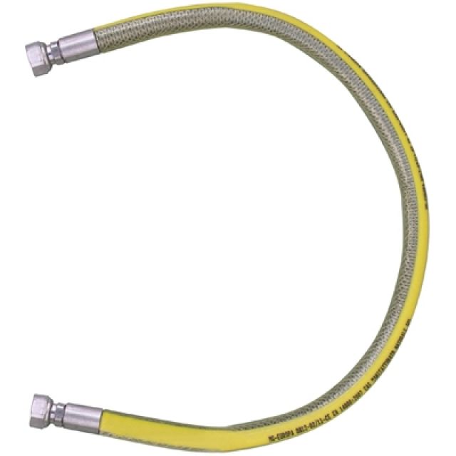 TUBO FLESSIBILE IN ACCIAIO FF PER GAS PARIGI cm 125