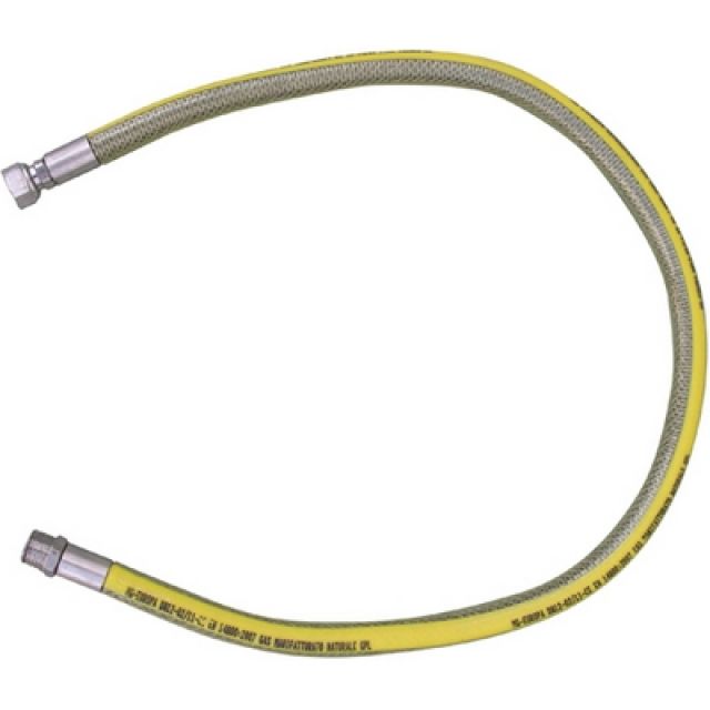 TUBO FLESSIBILE IN ACCIAIO MF PER GAS PARIGI cm 50