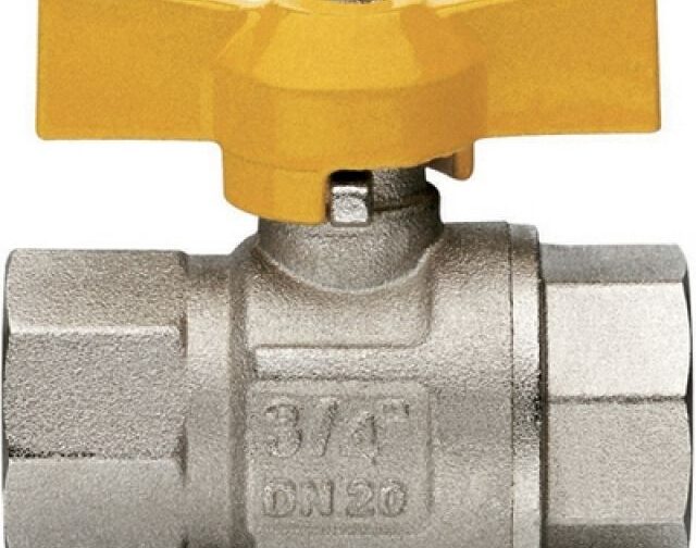 VALVOLA A SFERA GAS FF CON FARFALLA MOD. LONDON 1/2"  DN 15