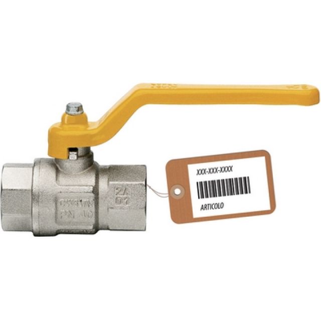 VALVOLA A SFERA GAS CON LEVA LUNGA MOD.LONDON F-BRICO 3/4" DN 20