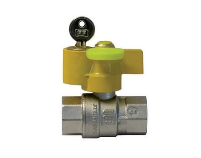 VALVOLA A SFERA GAS FF CON SERRATURA 3/4"