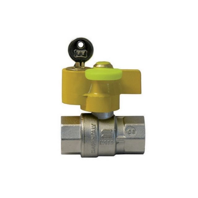 VALVOLA A SFERA GAS FF CON SERRATURA 1"