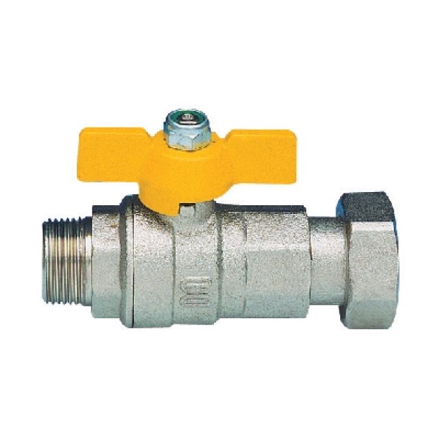 VALVOLA A SFERA A PASSAGGIO TOTALE PER GAS FIL. MASCHIO 3/4" x 3/4" DN 20