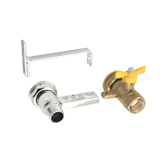 MENSOLA CON VALVOLA PER CONTATORI GAS 1"1/4 3/4" - 3/4"