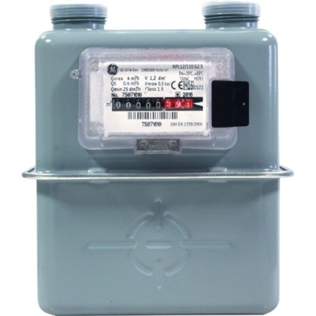 CONTATORE PER GAS GPL METANO VOLUMETRICO A PARETE Int. 110