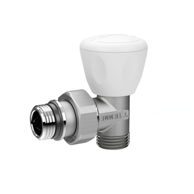 VALVOLA MANUALE A SQUADRA CON ATTACCO TUBO PEX MULTISTRATO 1/2" 24x19 fil (D.16)