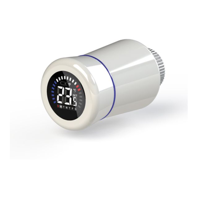 TESTA TERMOSTATICA TIEMME ELETTRONICA WIFI Bianca