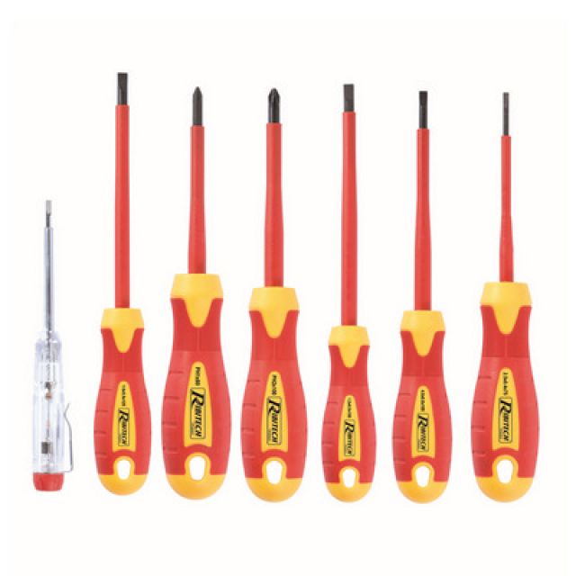 SET DI 7 CACCIAVITI DA ELETTRICISTA 2,5 - 4 - 5,5 - 6,5 - PH1 PH2