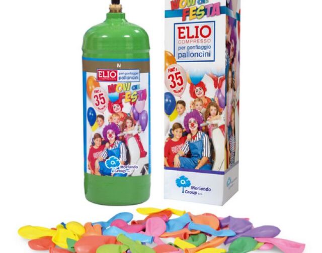BOMBOLA ELIO CON PALLONCINI KIT PARTY 1,0 L - 18 palloncini