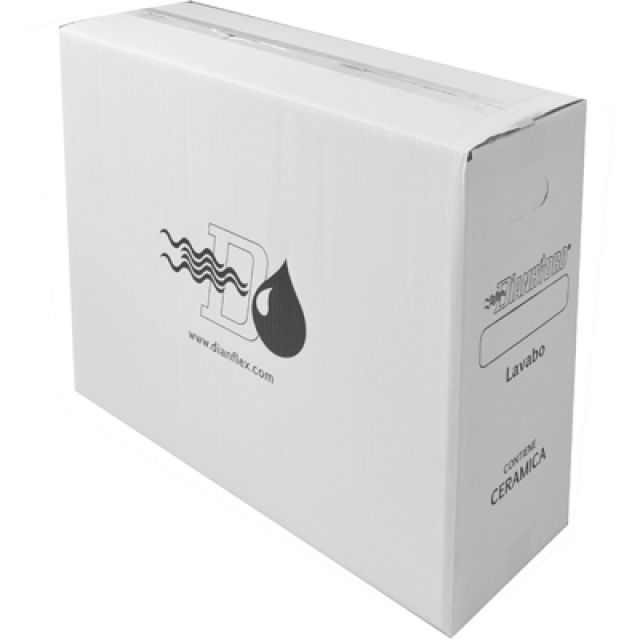 IMBALLO IN CARTONE PER LAVABO CM 65x22 x H. 49 cm 65x22 x H.49
