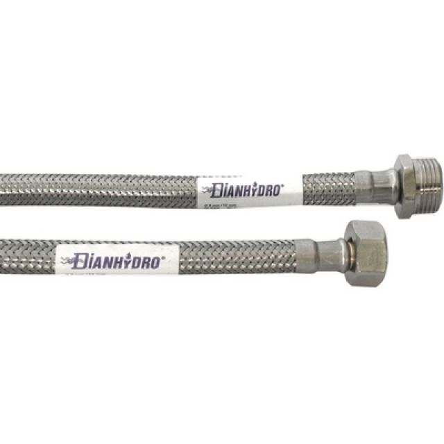 FLESSIBILE INOX MODELLO NORMALE CM. 50 FF 1/2 x 1/2