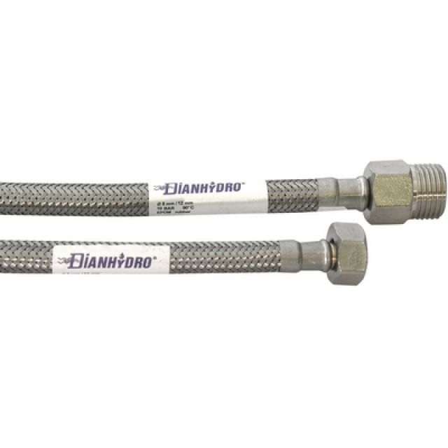 FLESSIBILE INOX MODELLO PROLUNGATO CM. 50 MF 3/8 x 1/2