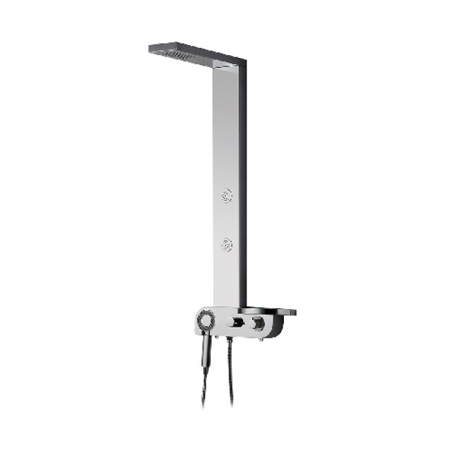 PARETE ATTREZZATA FLORENCIA Acciaio inox lucidato