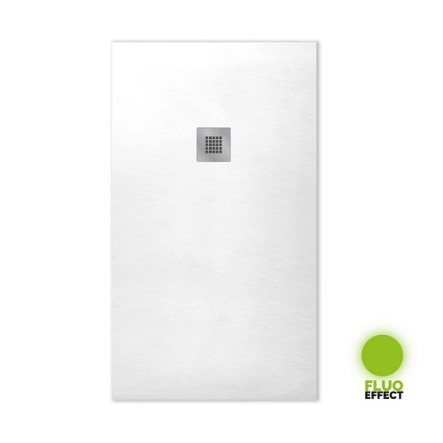 PIATTO DOCCIA NYMO DESIGN BIANCO FOSFORESCENTE cm 70 x 110