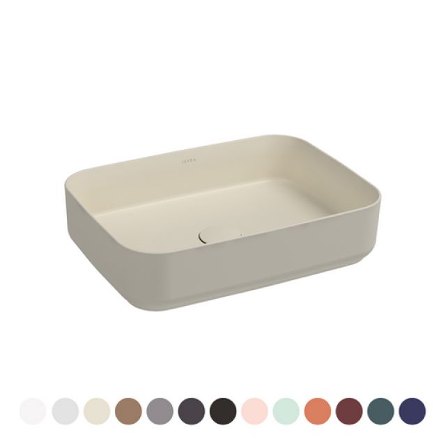 LAVABO D'APPOGGIO RETTANGOLARE INFINITY Blu Opaco L. 50 cm