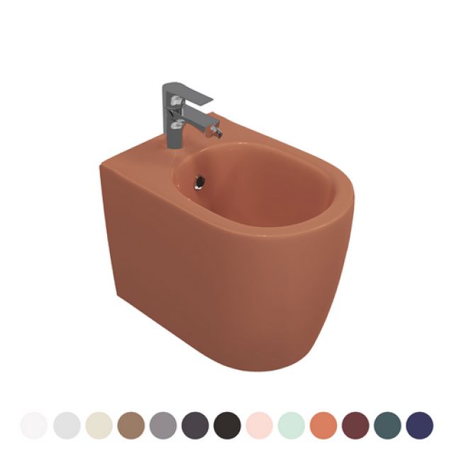 BIDET FILO MURO INFINITY Er. Rub. Blu Opaco