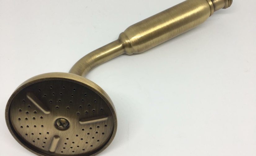 DOCCETTA PER DOCCIA RETRO' STILE ANTICO BRONZATA OTTONE ANTICO BRONZO
