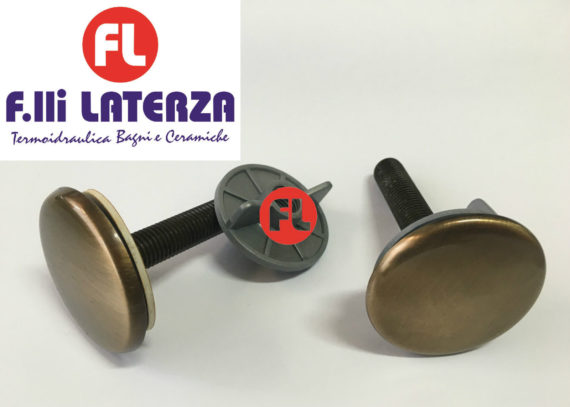 F.LLI FRATTINI TAPPO COPRI FORO ORIGINALE METALLO FINITURA OTTONE ANTICO