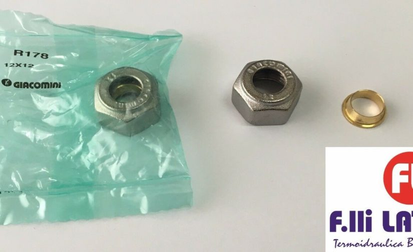 RACCORDO ADATTATORE PER TUBO RAME 12 x 12 GIACOMINI R178