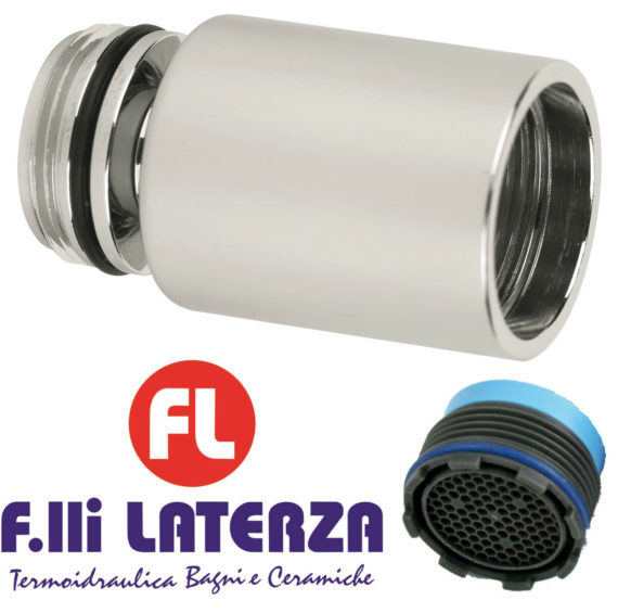 Snodo per Rubinetto BIDET con Aeratore a scomparsa 16x1 M Rompigetto Filtrino