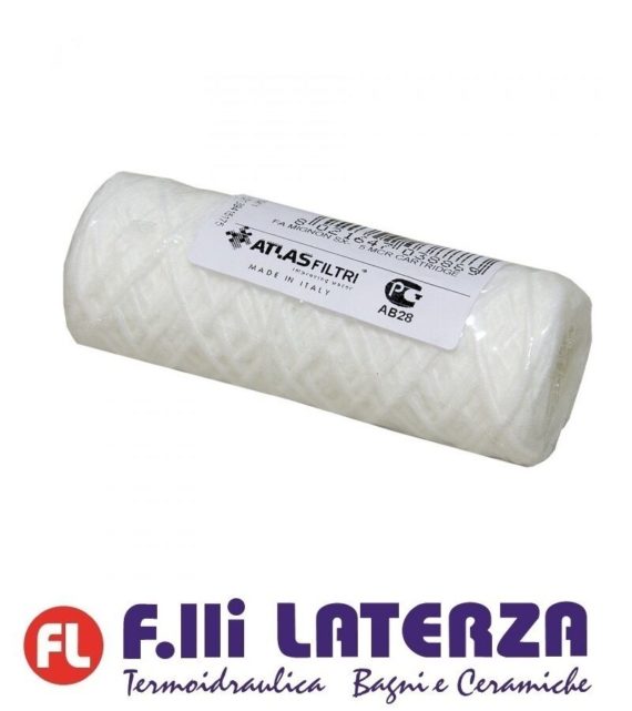 ATLAS CARTUCCIA 5" FILTRO IN FILO AVVOLTO POLIPROPILENE FA MIGNON SX 5 MCR - immagine 2