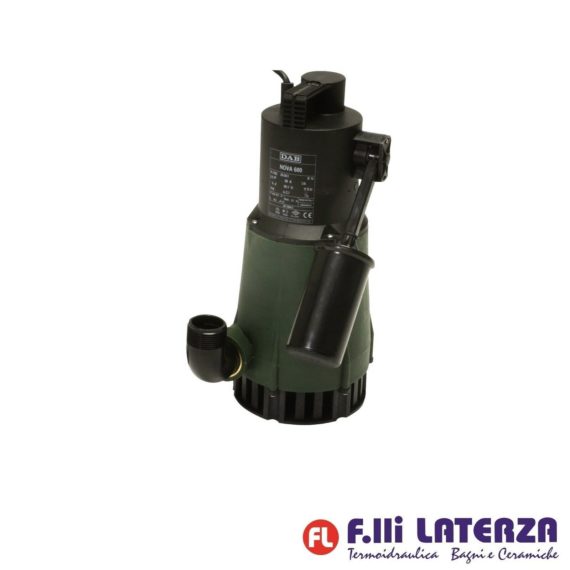 DAB NOVA 600 M-A SV POMPA SOMMERGIBILE PER ACQUE CHIARE 0,55 KW / 0,75 HP