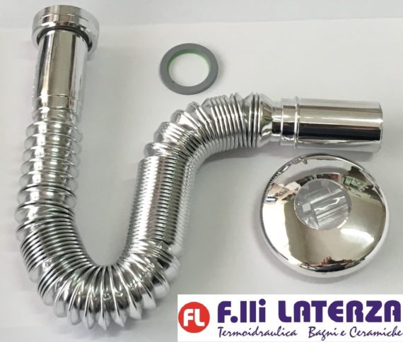 JOLLYFLEX MAGIKONE BONOMINI 1"1/4 X 32 FLESSIBILE PLASTICA CROMATO DADO METALLO