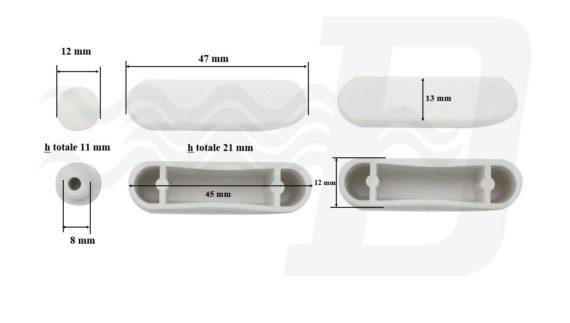 KIT 4 Pz. PARACOLPI COPRIVASO SEDILE ETNA WC GOMMINI COPRIWATER POLIESTERE 12818 - immagine 2