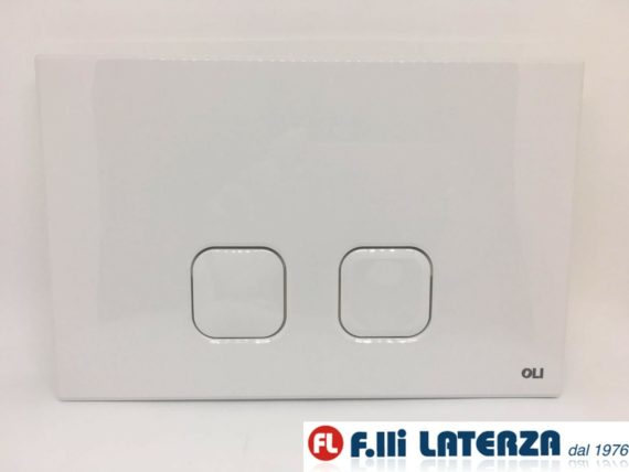 PLACCA PLAIN DUAL BIANCA PER CASSETTA AD INCASSO OLI 070826 - immagine 3