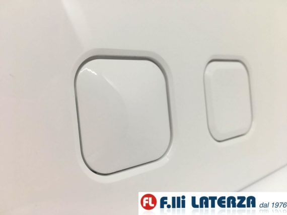 PLACCA PLAIN DUAL BIANCA PER CASSETTA AD INCASSO OLI 070826 - immagine 4