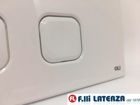 PLACCA PLAIN DUAL BIANCA PER CASSETTA AD INCASSO OLI 070826 - immagine 5