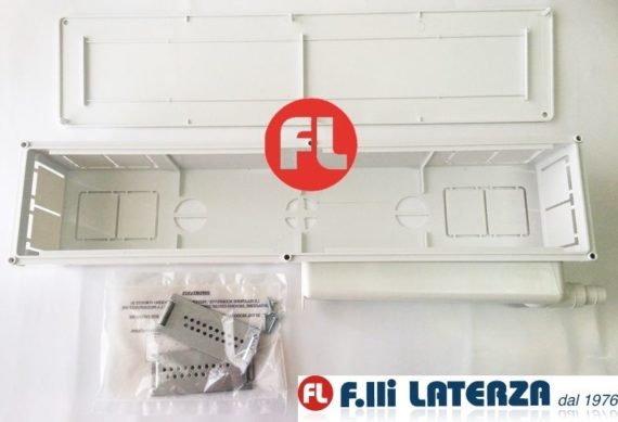 CASSETTA SCATOLA PREDISPOSIZIONE SPLIT BOX CLIMATIZZATORE CON SIFONE INCORPORATO