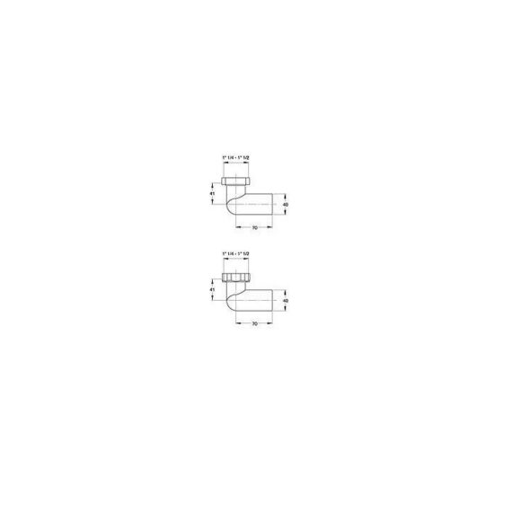 CODOLO CURVO CON DADO OTTONE 1"1/4 X 40 CODOLO A SALDARE INNESTARE BONOMINI - immagine 4