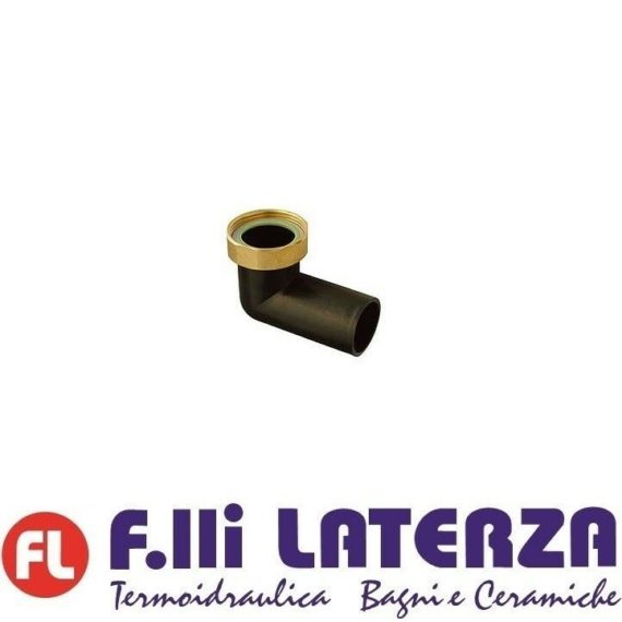 CODOLO CURVO CON DADO OTTONE 1"1/4 X 40 CODOLO A SALDARE INNESTARE BONOMINI
