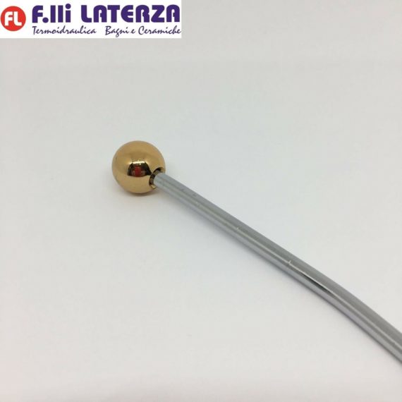 F.LLI FRATTINI RICAMBIO ORIGINALE ASTA CROMO/ORO SCARICO AUTOMATICO BIDET ASTINA - immagine 3